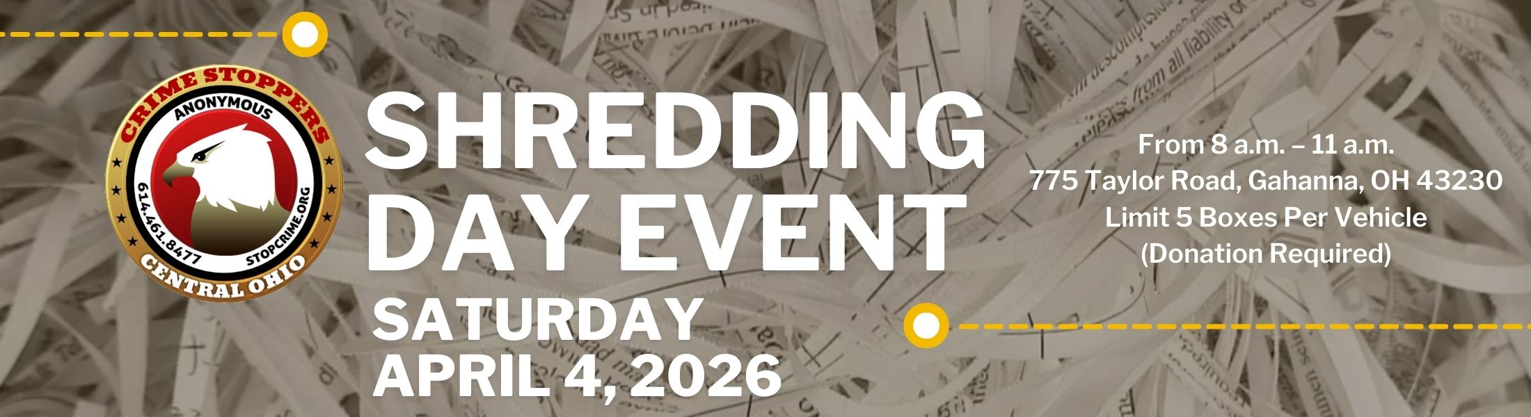 annual shredding day event april 4