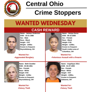 wanted felons in central ohio